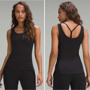 Lululemon Black Hold Tight Scoop Neck Tank Top Size 12